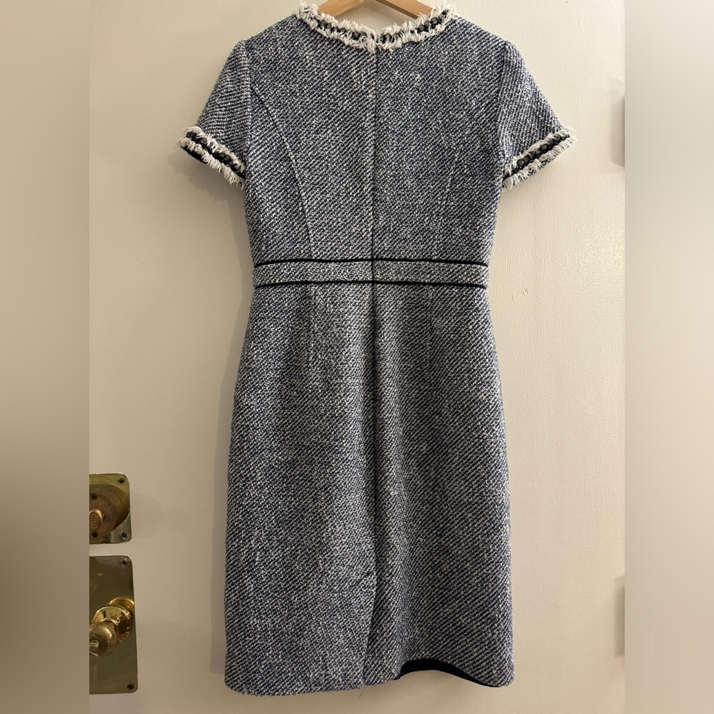 Tory Burch Rosemary Dress Jeweled Tweed Size 6 - Picture 9 of 9